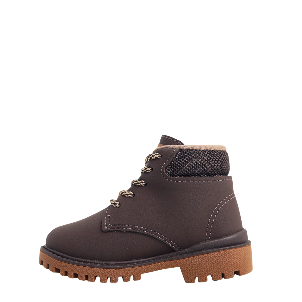 Bota Coturno Infantil Menino Detalhes Molekinho 2144.240 Marrom 3