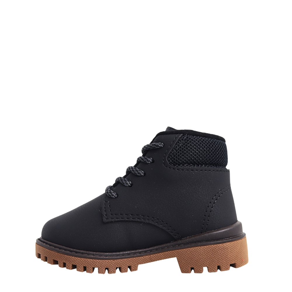 Bota Coturno Infantil Menino  Detalhes  Molekinho 2144.240 Preto 3