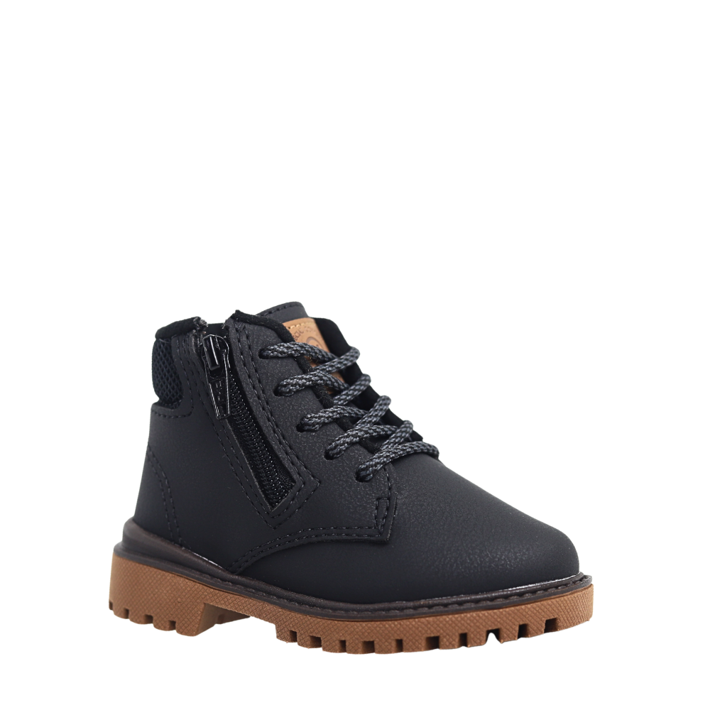 Bota Coturno Infantil Menino  Detalhes  Molekinho 2144.240 Preto 4