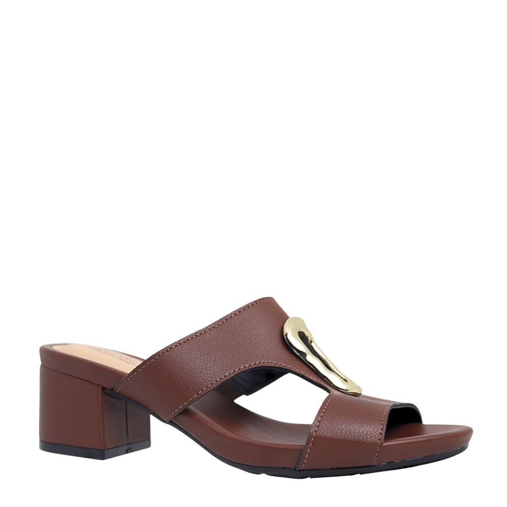 Tamanco Feminino Ultraconforto Salto Bloco Modare 7187.117 Marrom 4