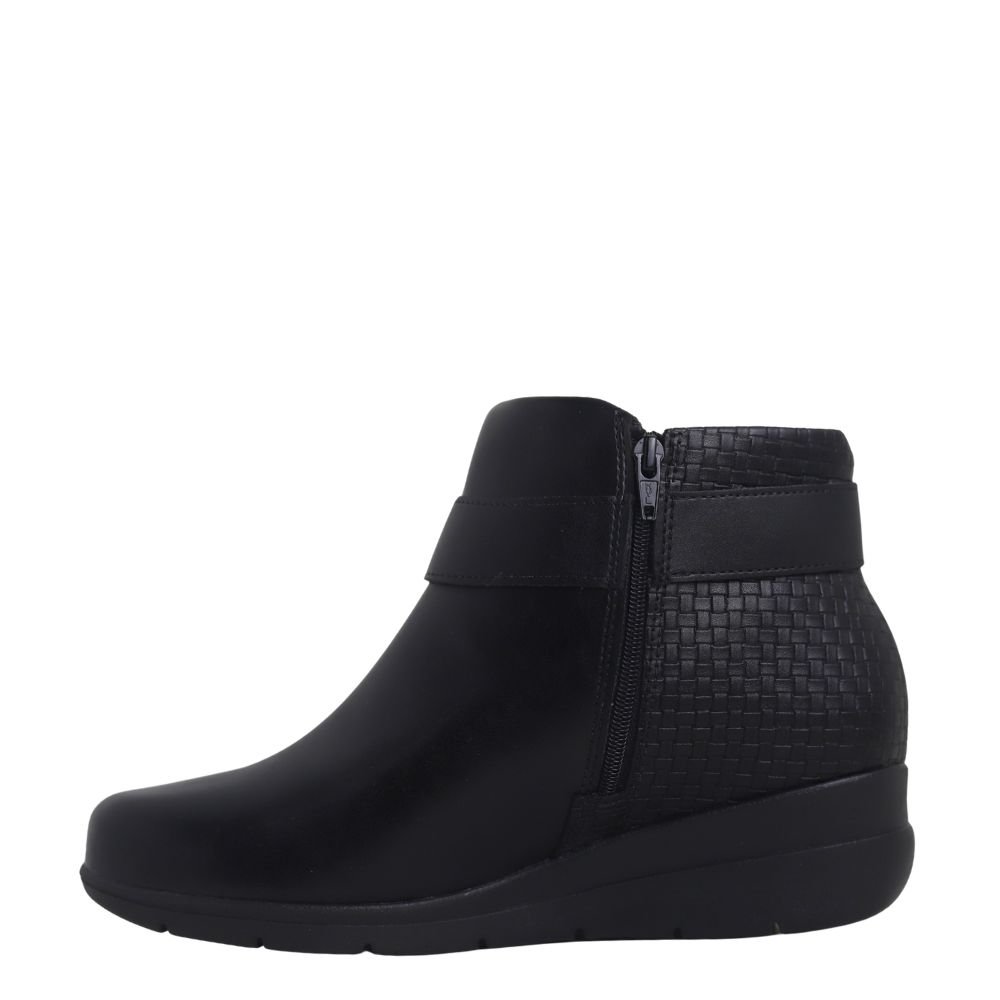 Bota Feminina Cano Curto Anabela Conforto Modare 7085.104 Preto 3