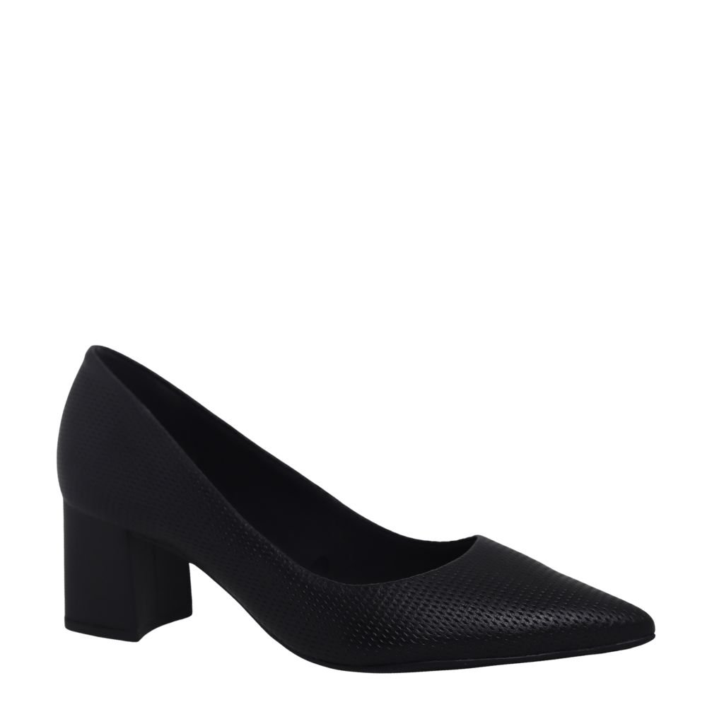 Sapato Scarpin Feminino Em Couro Salto Médio Bottero 377101 Preto 4