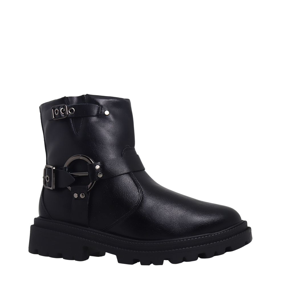 Bota Coturno  Feminina Cano Curto Tratorada  Ramarim 2561132 Preto 4