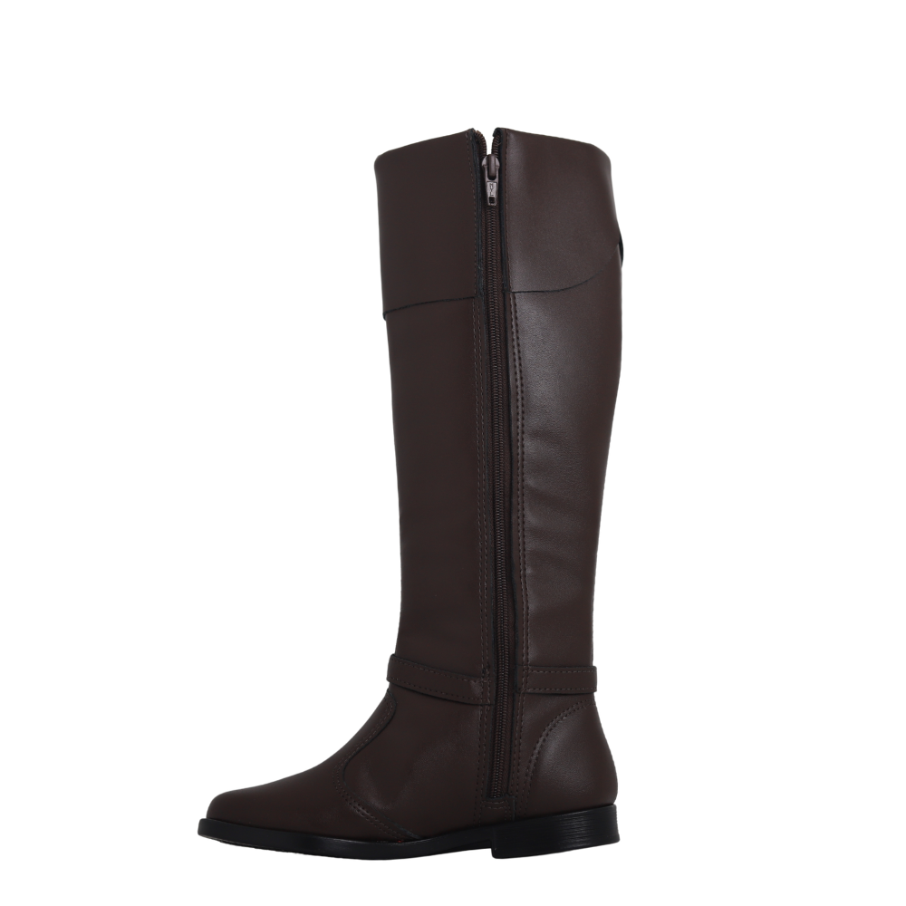 Bota Juvenil Meninas Cano Alto Montaria Molekinha 2181.110 Marrom 3