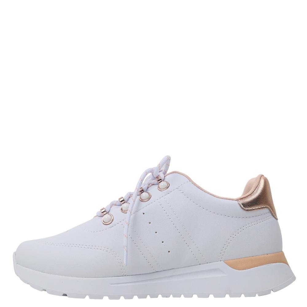 Tênis Casual Feminino Dad Sneaker Chunky Ramarim 22-78204 Branco 3