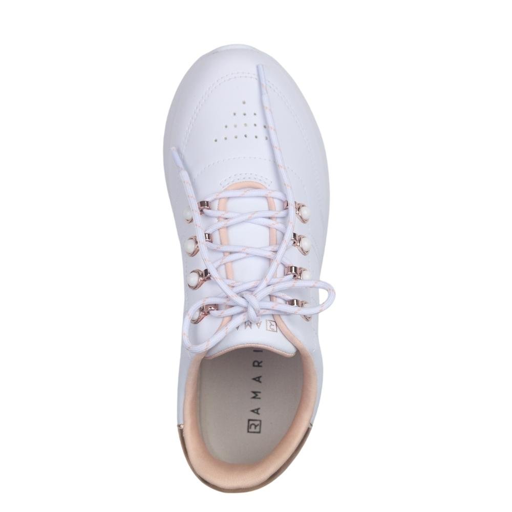 Tênis Casual Feminino Dad Sneaker Chunky Ramarim 22-78204 Branco 4