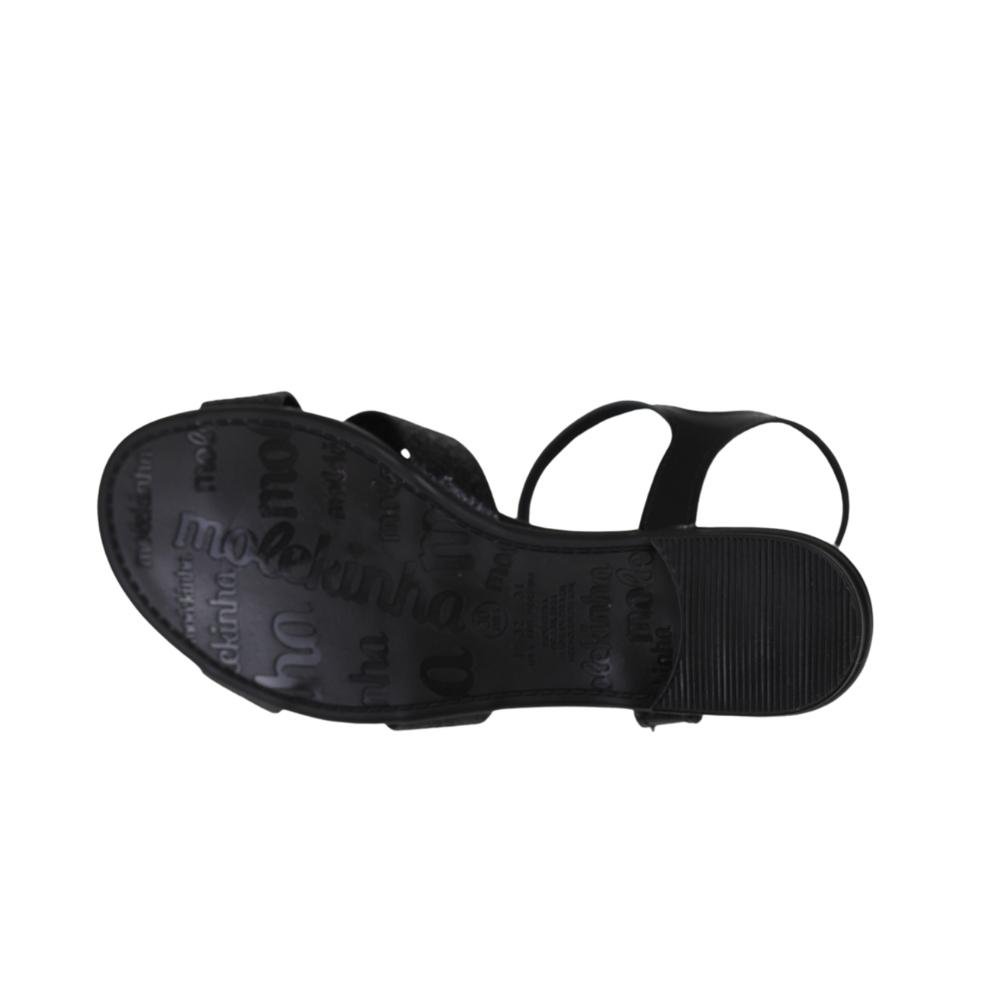 Sandália Infantil Feminino Confortável Molekinha 2157.850 Preto 5
