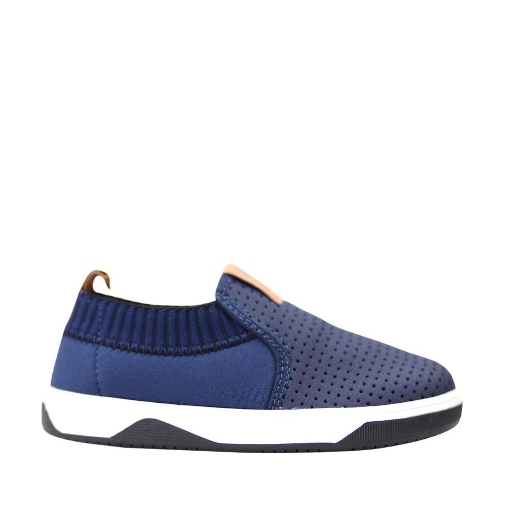 Tênis Slip On Infantil Conforto Menino Molekinho 2623.103 Azul 2