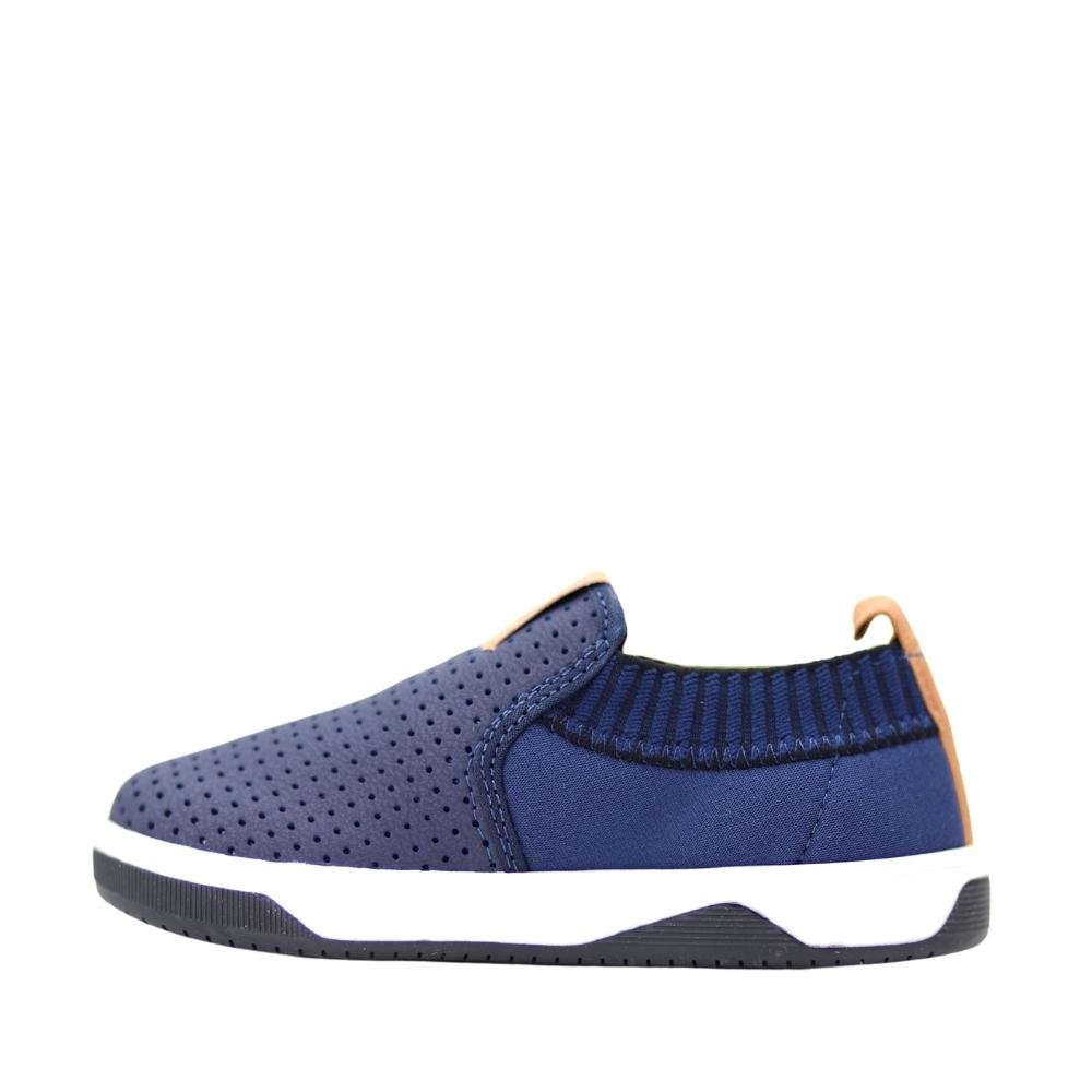 Tênis Slip On Infantil Conforto Menino Molekinho 2623.103 Azul 3