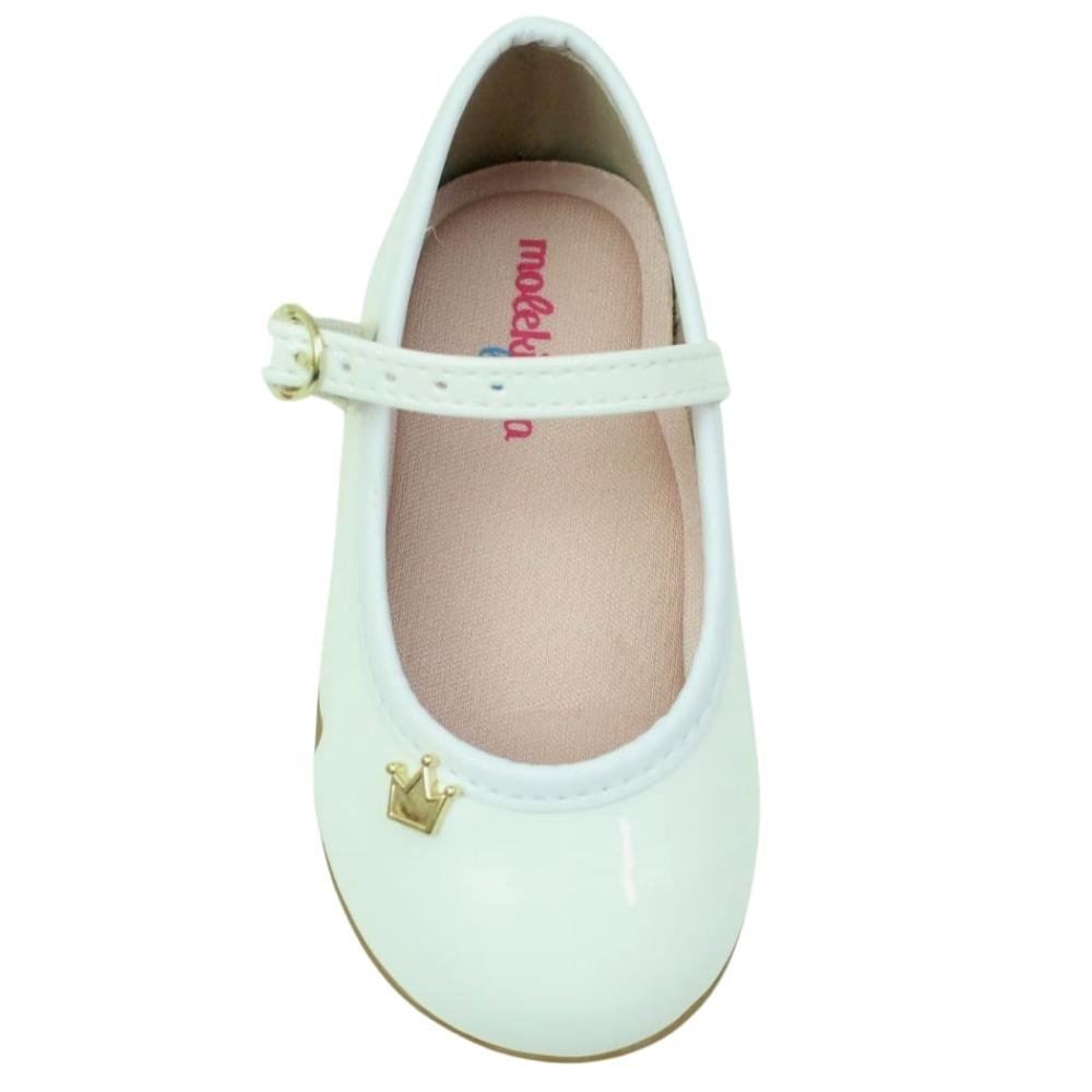 Sapatilha Infantil Menina Boneca Conforto Molekinha 21061029 Branco 4