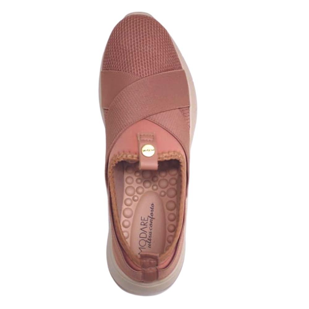Tênis Feminino Slip On Modare Sem Cadarço Conforto 7378.100 Rosa 4