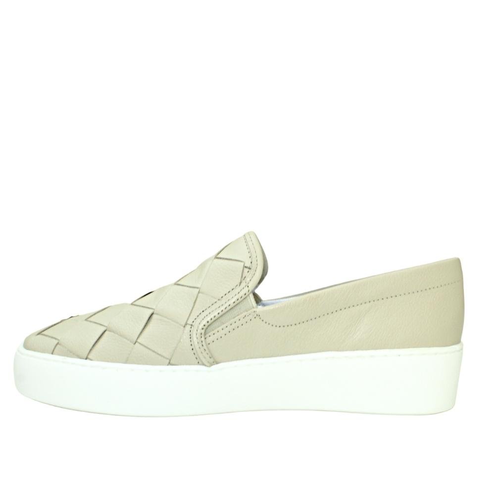 Tênis Feminino Couro Slip On Bottero Confortável 331509 Bege 3