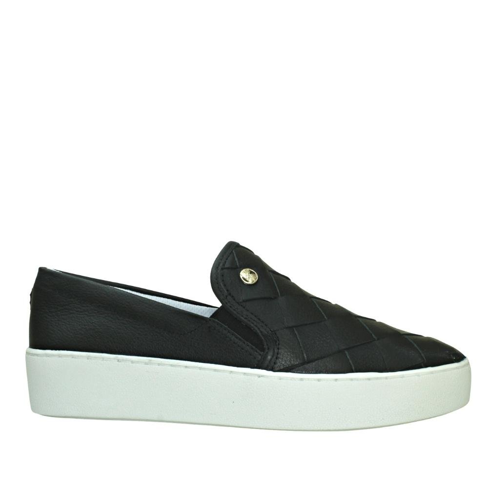 Tênis Feminino Couro Slip On Bottero Confortável 331509 Preto 2