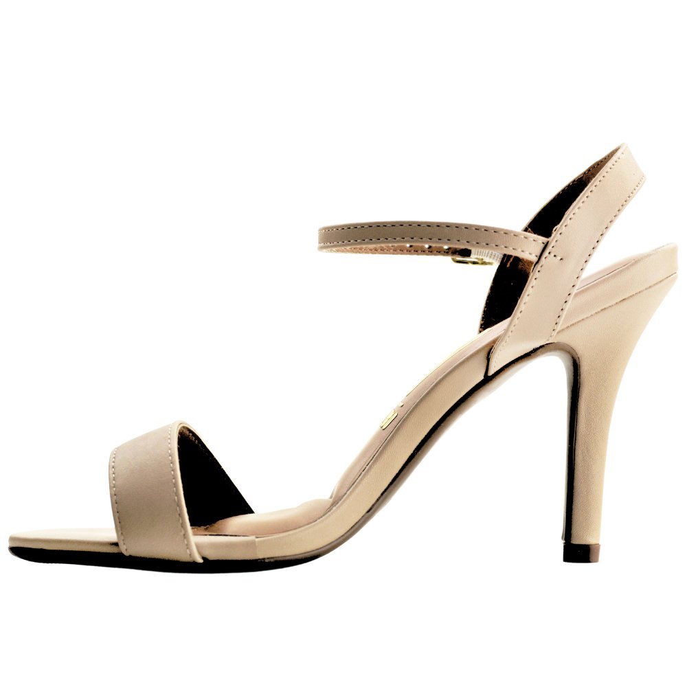 Sandália Feminina Festa Brilho Salto Alto Vizzano 6249464 Bege 3