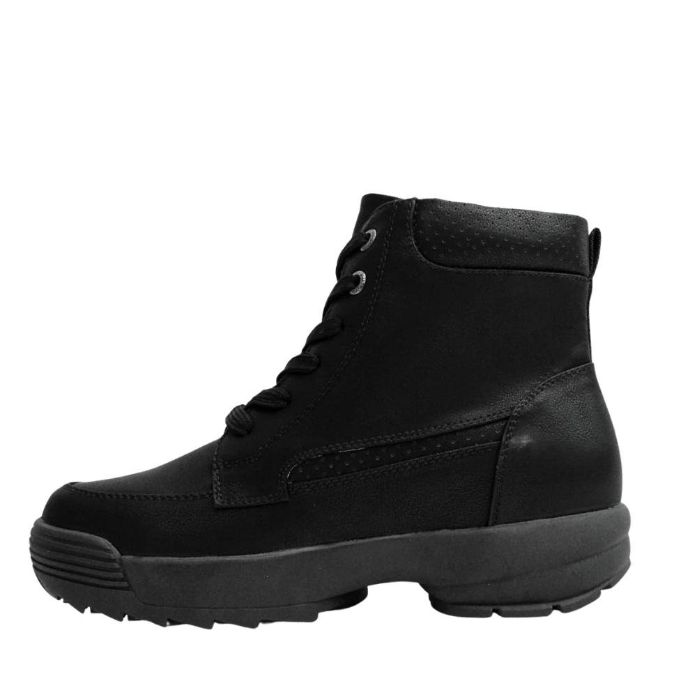 Bota Coturno Mooncity Feminino Confortável Cano Curto 71091 Preto 4