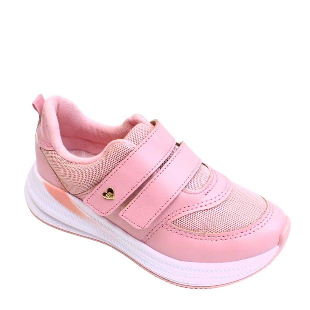 Tênis Infantil Feminino Velcro Molekinha 2545.102 Rosa 1