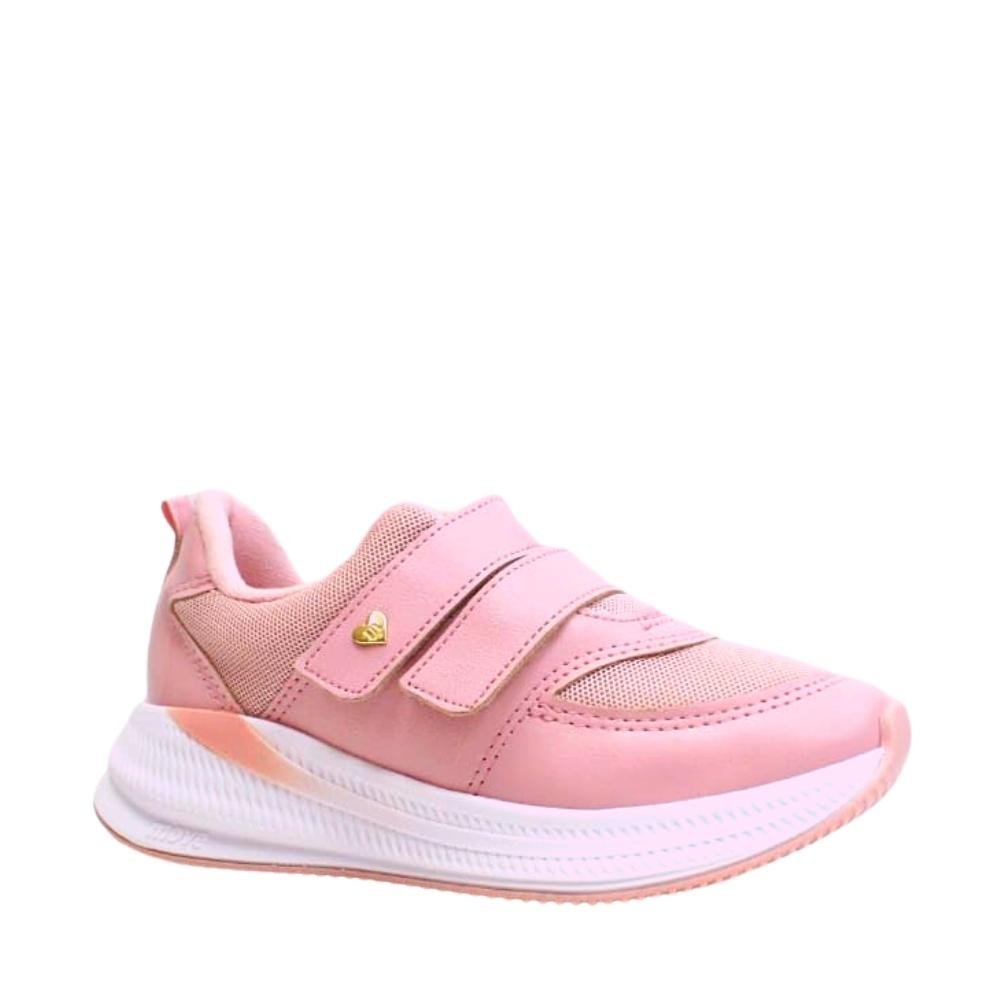 Tênis Infantil Feminino Velcro Molekinha 2545.102 Rosa 2