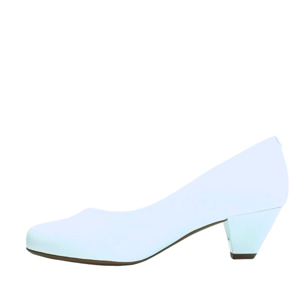 Sapato Feminino Scarpin Salto Baixo Grosso Modare 7005.600 Azul 4