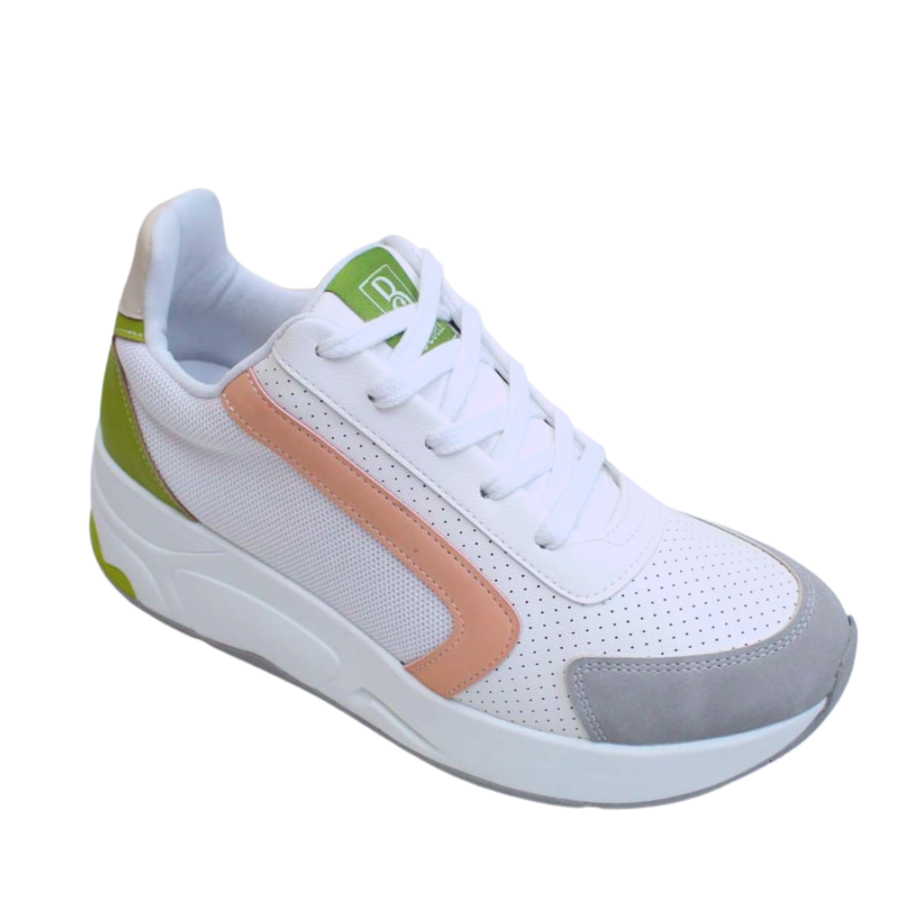 Tênis Feminino Sneaker Casual Confortável Bebecê T1374-462 Branco 1