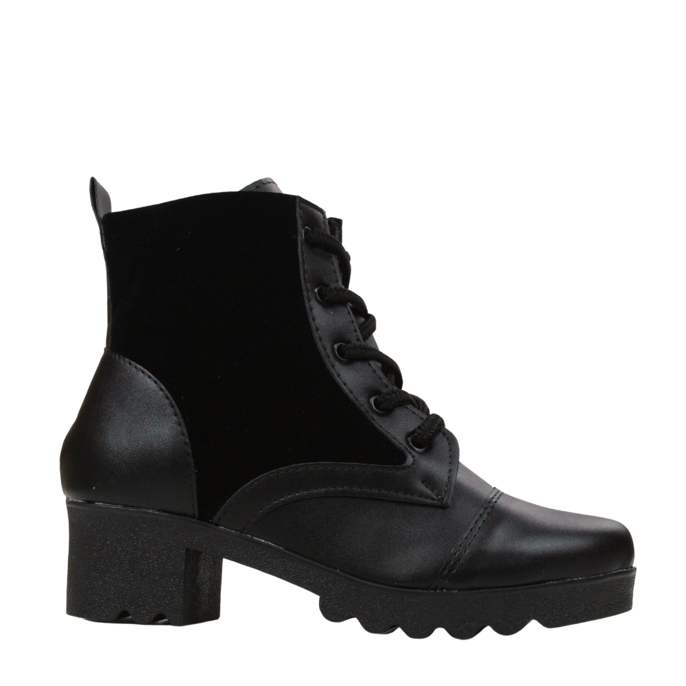 Bota Coturno Tratorado Casual Cano Curto Fg Feminino 2025 2