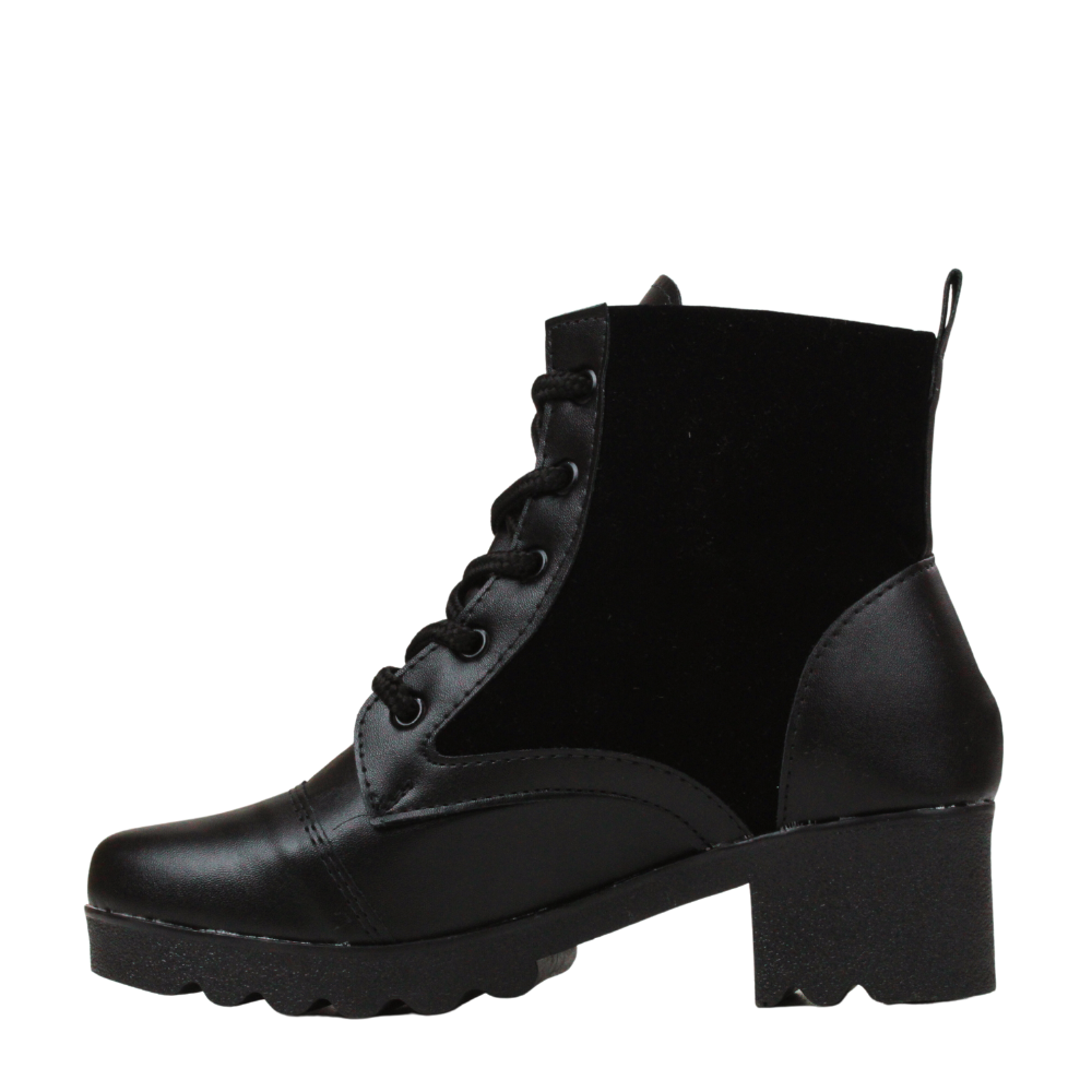 Bota Coturno Tratorado Casual Cano Curto Fg Feminino 2025 3