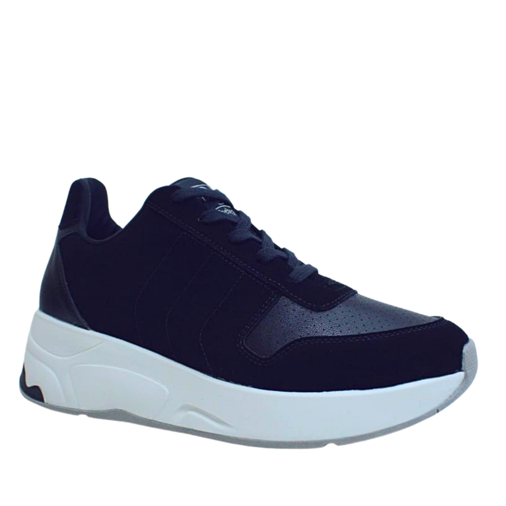 Tênis Sneaker Casual Feminino Conforto Bebecê 1374461 Preto 2