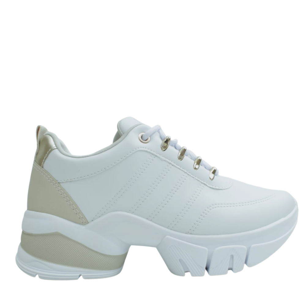 Tênis Casual Feminino Chunky Dad Sneaker Ramarim 22-80103 Branco 3