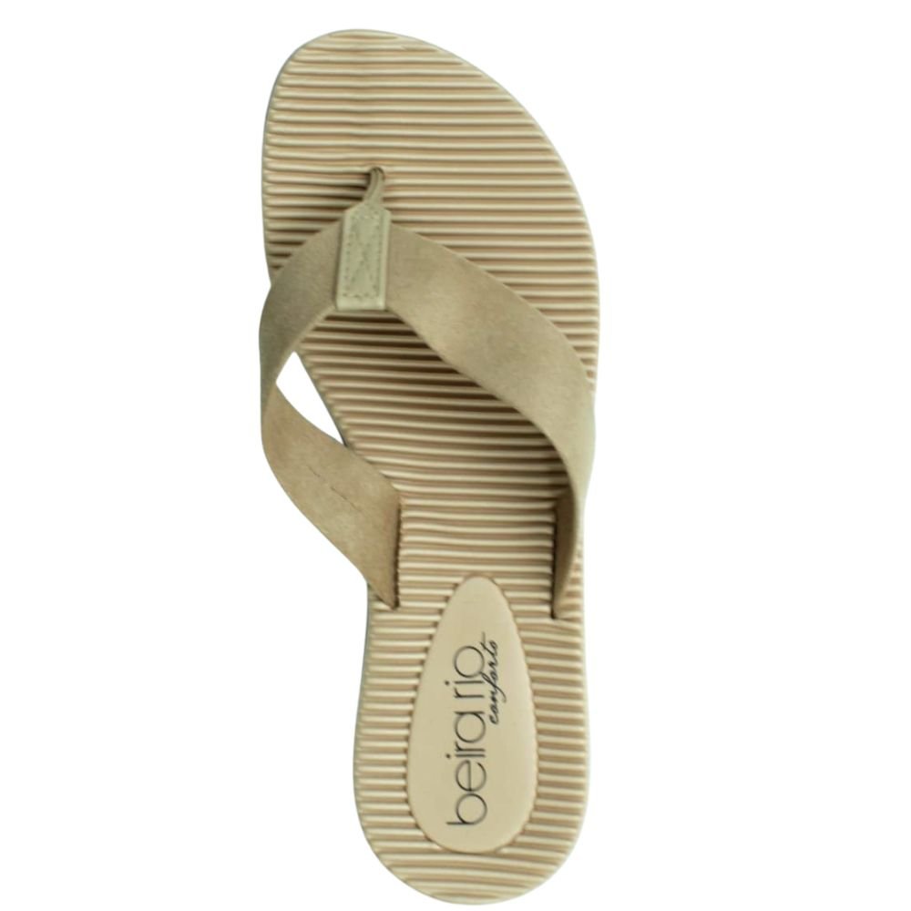 Chinelo Feminino Casual Confortável Beira Rio 8359.200 Bege 5