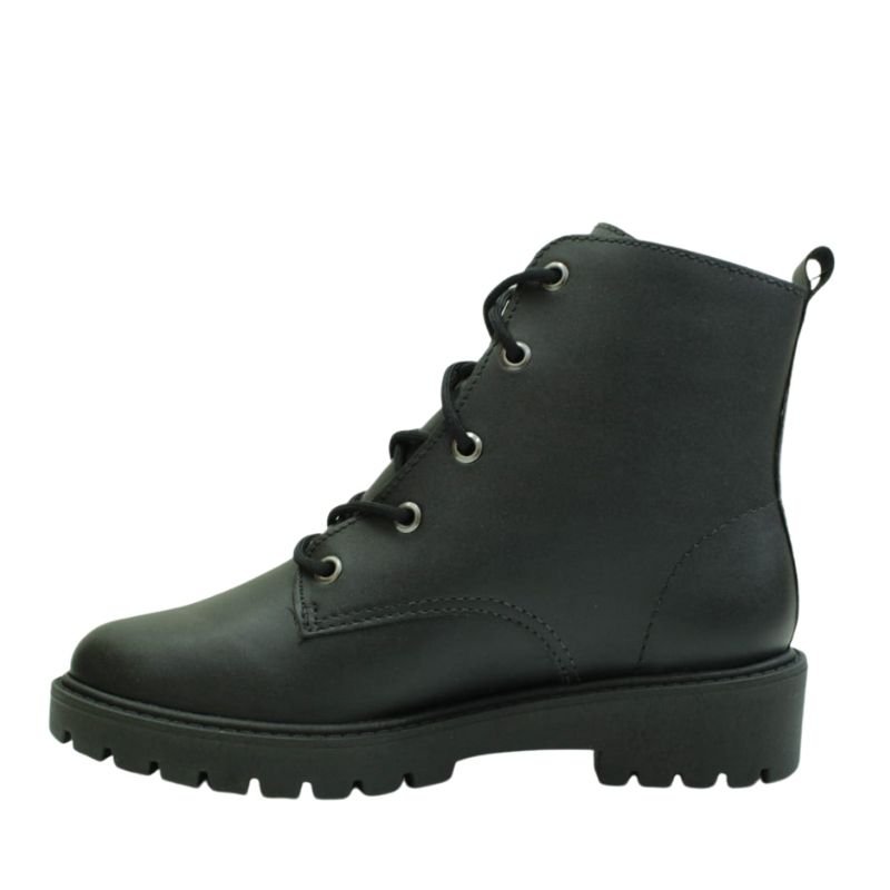 Bota Coturno Ramarim Feminina Cano Curto Couro  22-90121 Preto 4