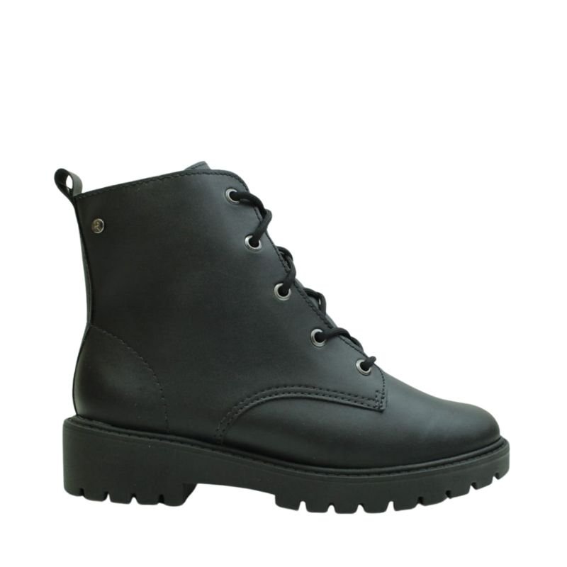 Bota Coturno Ramarim Feminina Cano Curto Couro  22-90121 Preto 3