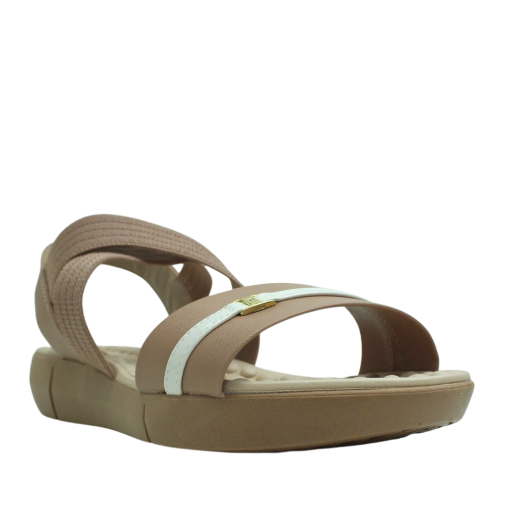 Sandália Tamanco Feminino Ortopédico Conforto Modare 7142102 Bege 2