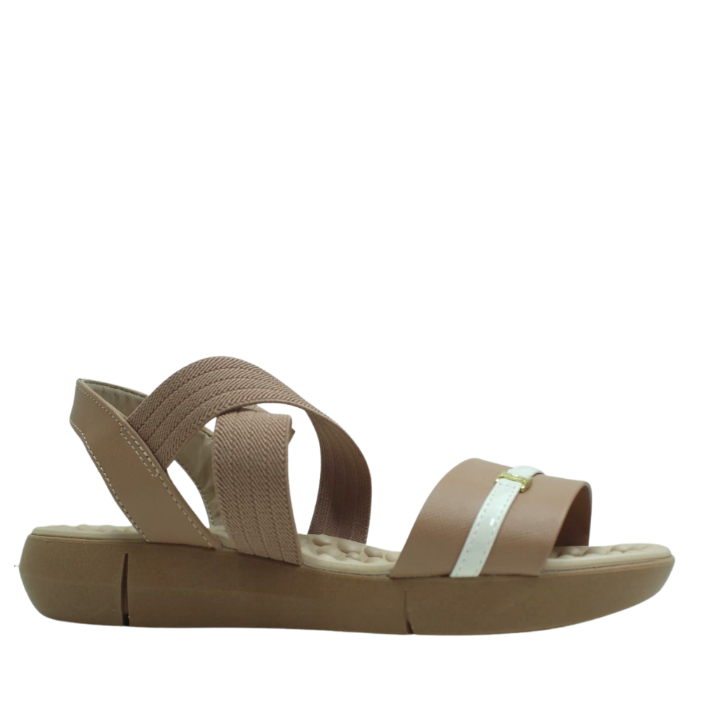 Sandália Tamanco Feminino Ortopédico Conforto Modare 7142102 Bege 3