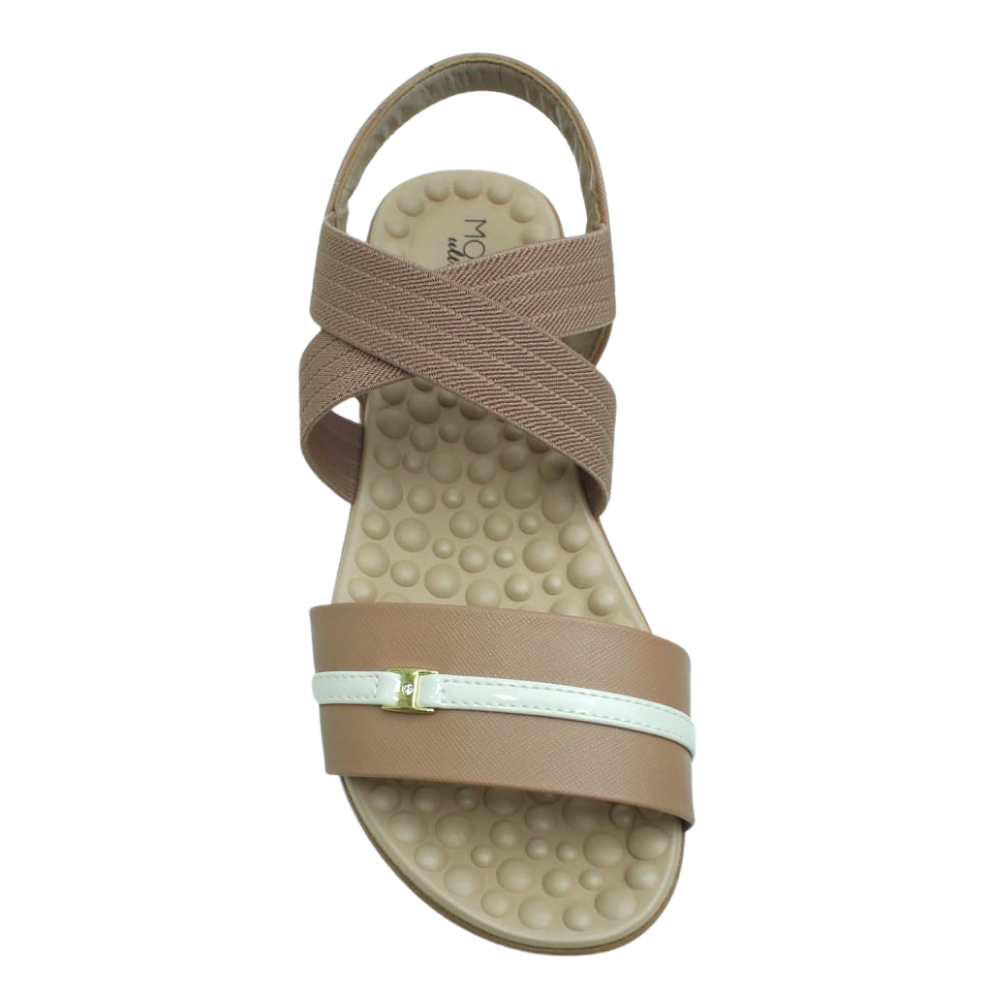 Sandália Tamanco Feminino Ortopédico Conforto Modare 7142102 Bege 5