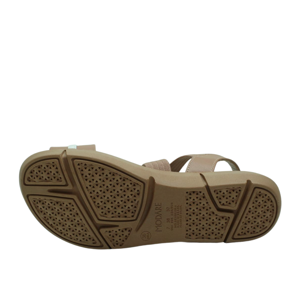 Sandália Tamanco Feminino Ortopédico Conforto Modare 7142102 Bege 6