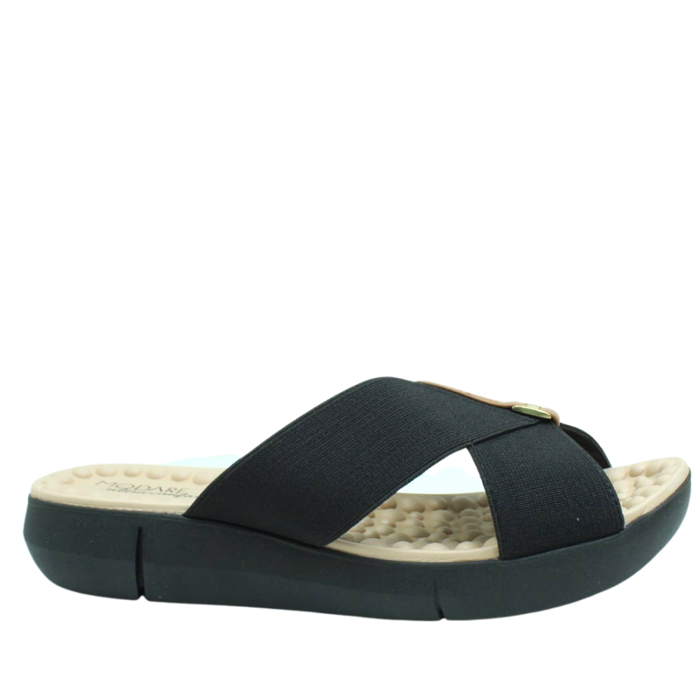 Tamanco Chinelo Feminino Ortopédico Conforto Modare 7142.101 Preto 3