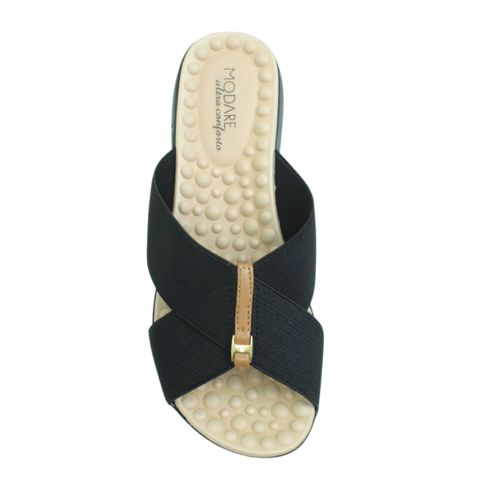 Tamanco Chinelo Feminino Ortopédico Conforto Modare 7142.101 Preto 5
