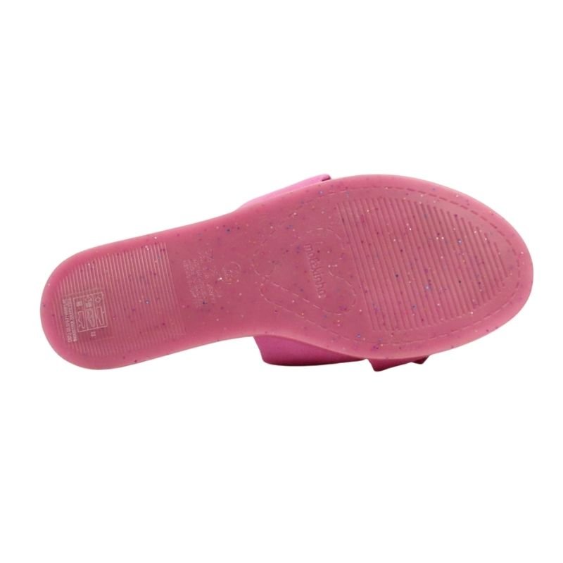 Chinelo Infantil Feminino Slide Tiras Laço Molekinha 2312602 Rosa 6