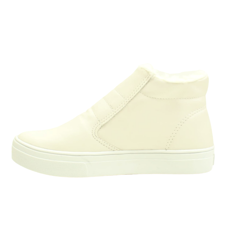 Bota Cano Curto com Pelo Confortável Moda FG Feminino 2022 Branco 4