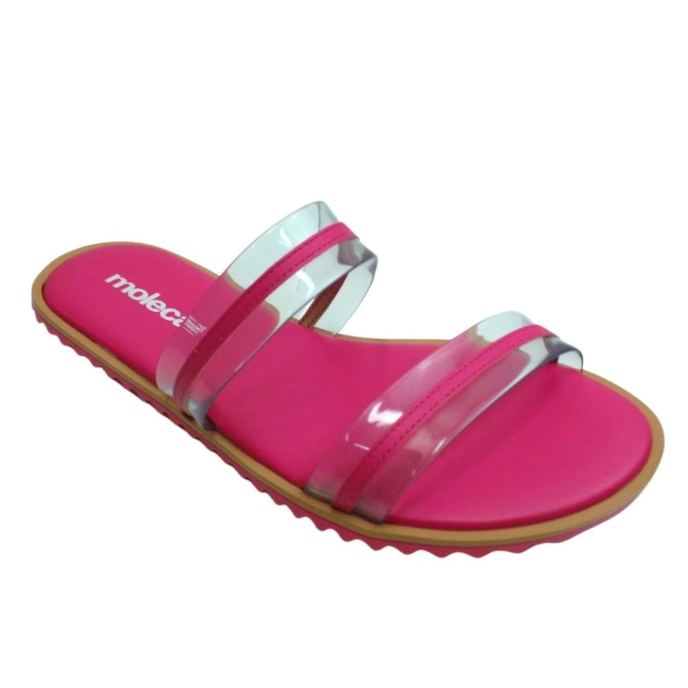 Sandália Feminina Rasteira Moleca 5464.101 Branco 2