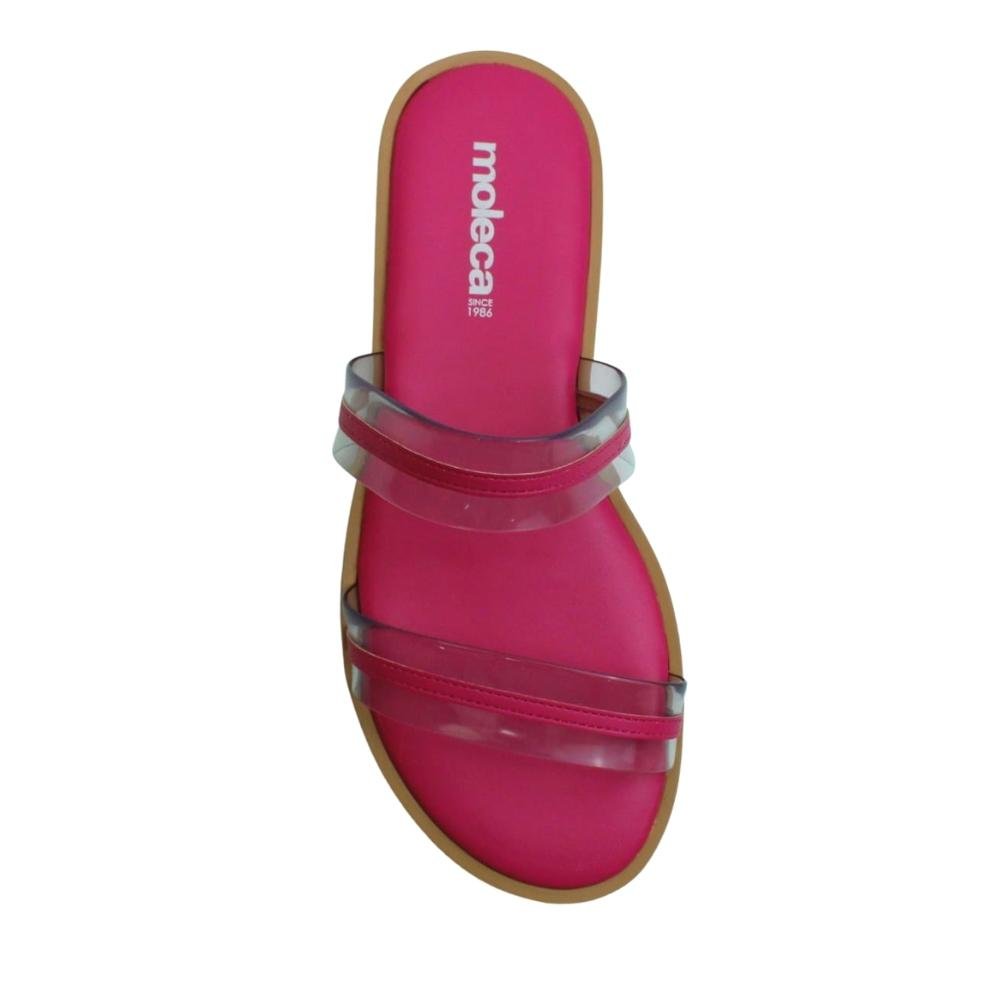 Sandália Feminina Rasteira Moleca 5464.101 Branco 4