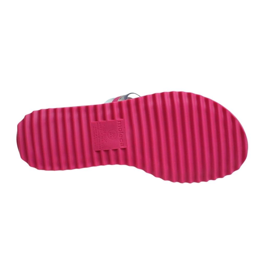 Sandália Feminina Rasteira Moleca 5464.101 Branco 5