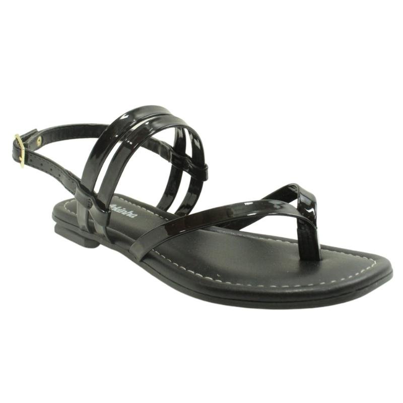 Sandália Chinelo Menina Slide Rasteira Molekinha 2330.204 Preto 2