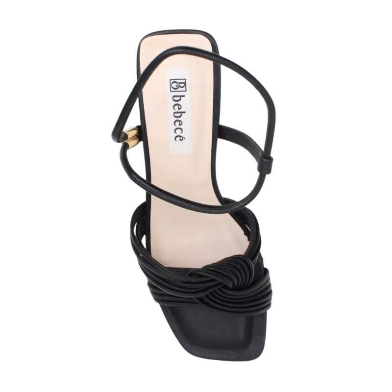Sandália Feminina Salto Baixo Agulha Bebecê T6023.181 Preto 5