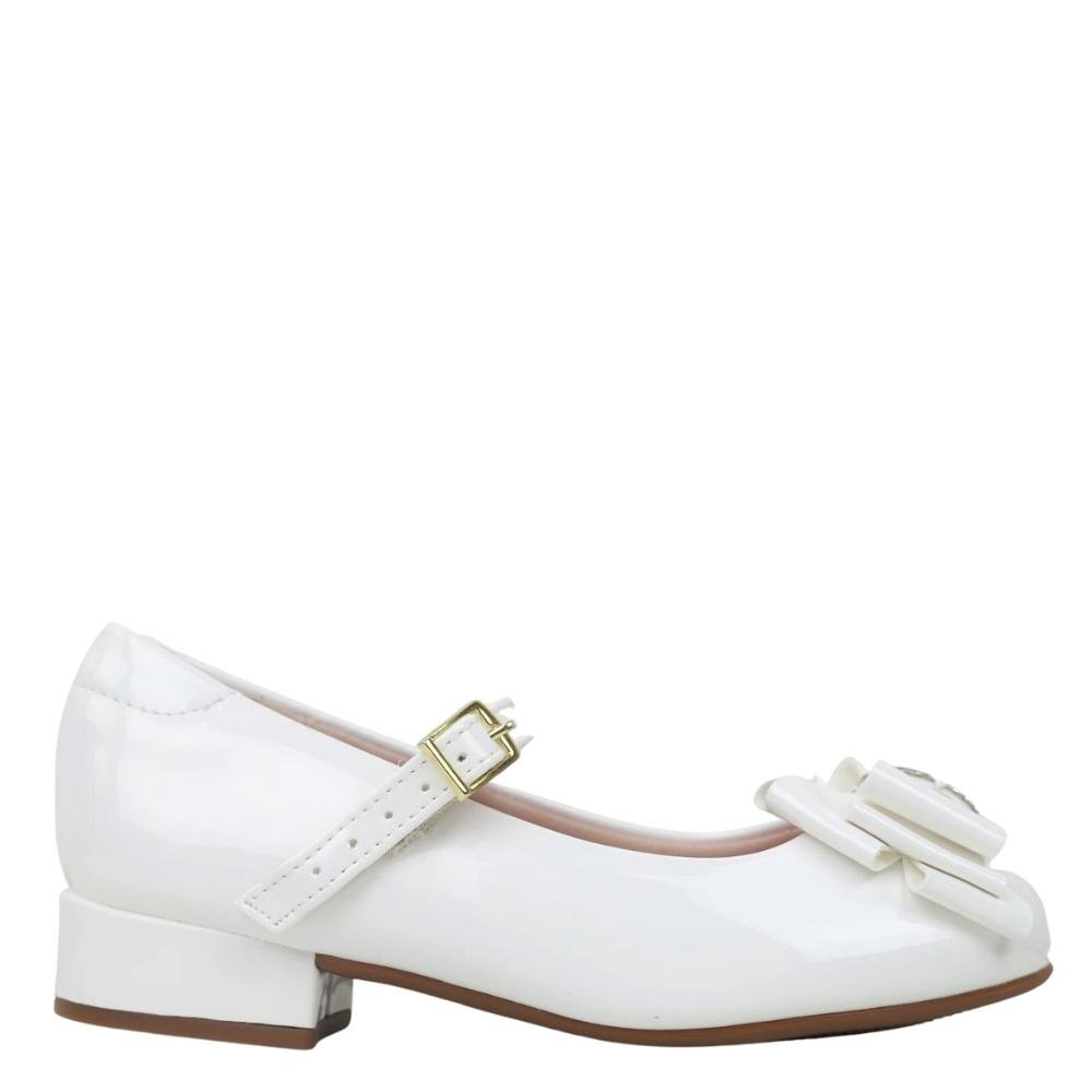 Sapato Boneca Infantil Brilho Feminino Molekinha 2528.115 Branco 2