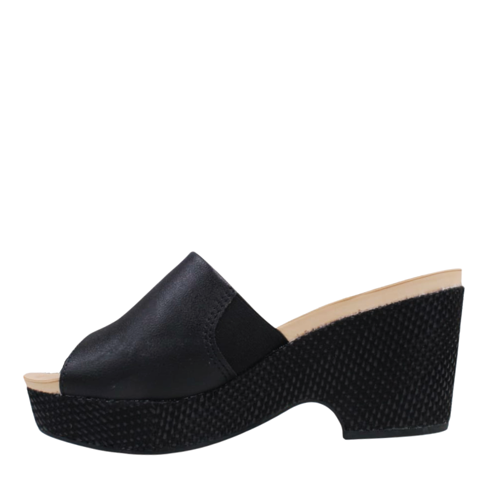 Tamanco Feminino Salto Alto Anabela Conforto Modare 7137.123 Preto 3