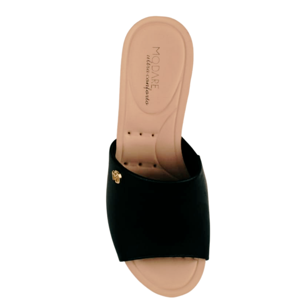 Tamanco Feminino Salto Alto Anabela Conforto Modare 7137.123 Preto 4