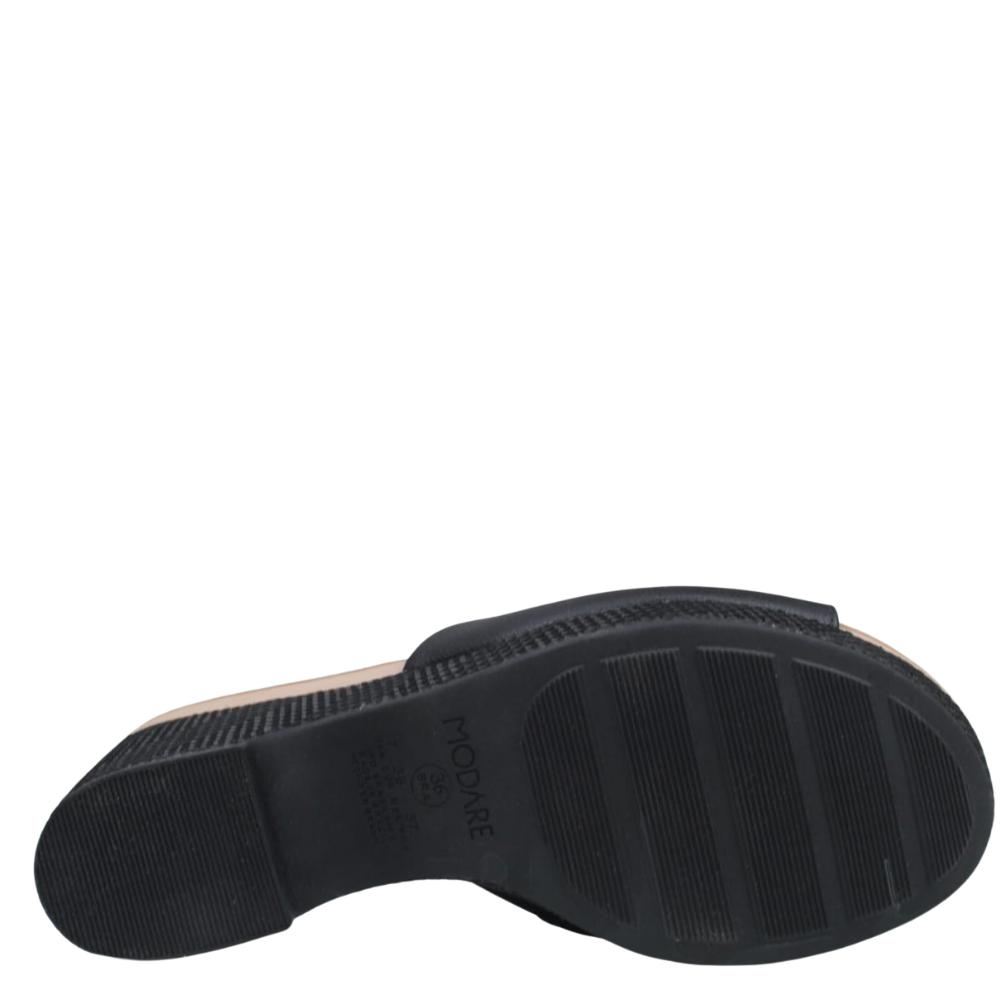 Tamanco Feminino Salto Alto Anabela Conforto Modare 7137.123 Preto 5