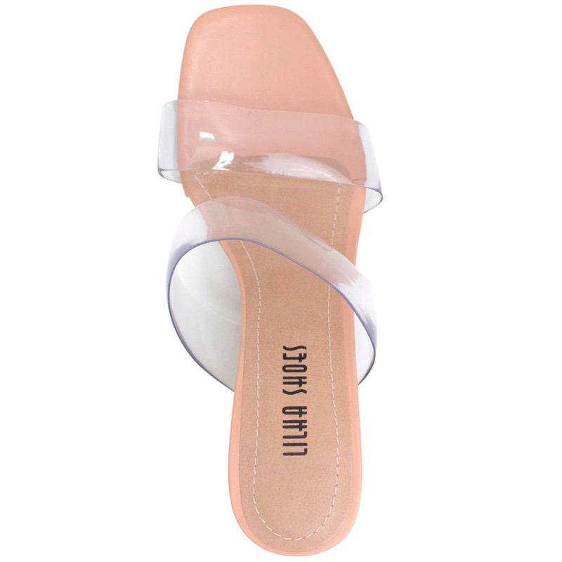 Sandalia Lilha Shoes Feminino Salto Médio 7200 Bege 5