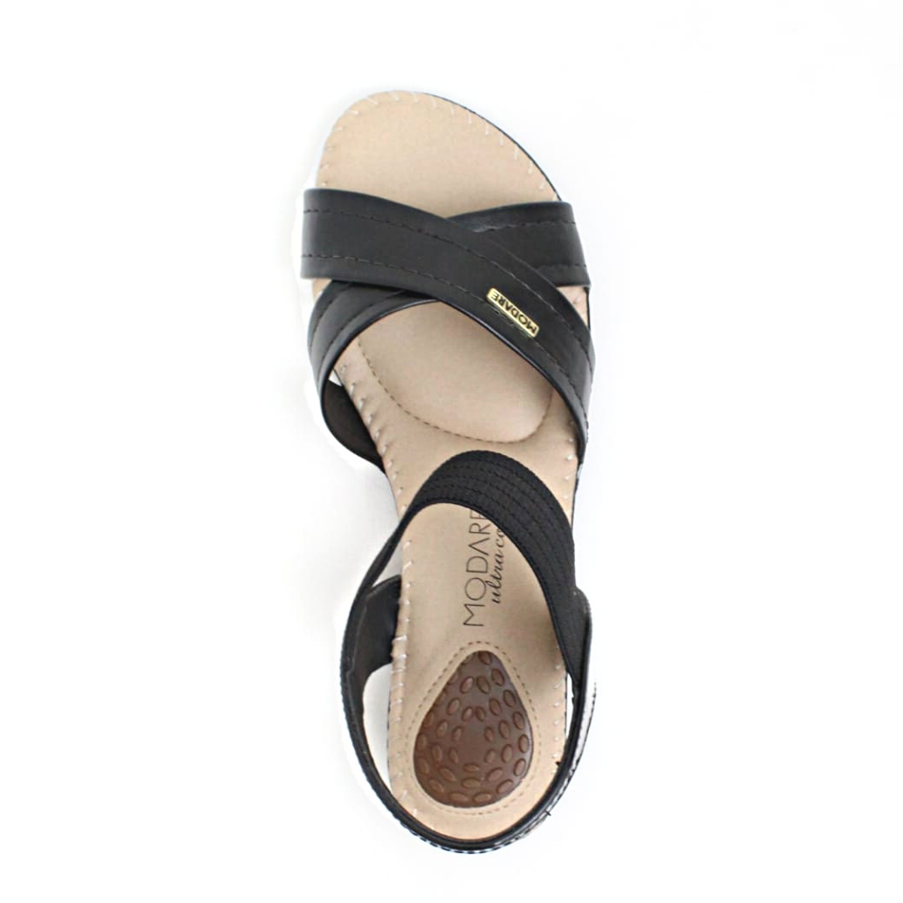 Sandália Feminina Modare Ultra Conforto 7017.469 Preto 5