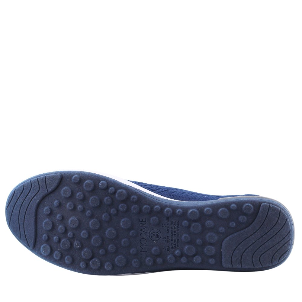 Tênis Feminino Slip On Modare Sem Cadarço Anabela Azul 5